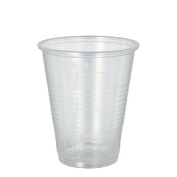 Drinkbekers, PP 0,3 l Ø 9,5 cm · 11,1 cm helder met schuimkraag