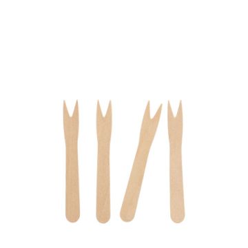 Frietvorkje hout "pure" 8,5 cm snackvorkje