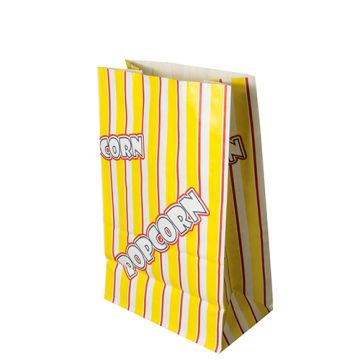 Popcorn zak, vetdicht, 2,5 l 22 cm x 14 cm x 8 cm, popcornzakken