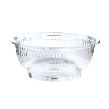 Saladeschalen, R-PET rond 1 l Ø 18 cm · 7,5 cm glashelder