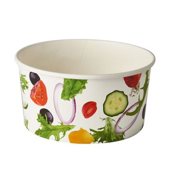 Saladeschalen, Karton "To Go" 1 l Ø 15 cm · 7,5 cm "Salad"