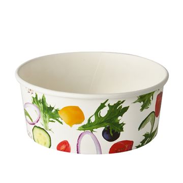 Saladeschalen, Karton "To Go" 750 ml Ø 15 cm · 6 cm "Salad"