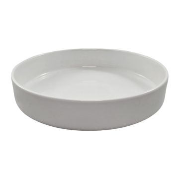Fingerfood schaal porselein rond 550 ml Ø 18 cm · 3,5 cm amuse servies "Ano" wit