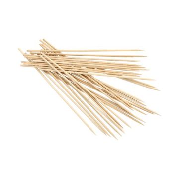 Sjasliekstokjes bamboe "pure" Ø 3 mm · 20 cm satéprikkers brochettestokjes