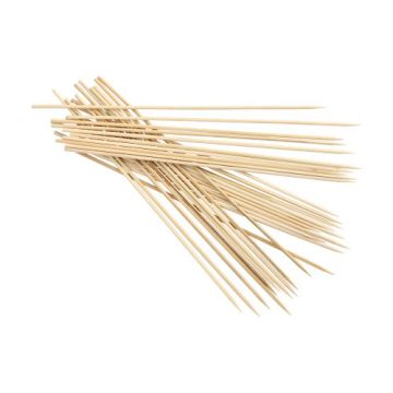 Sjasliekstokjes, bamboe "pure" Ø 3 mm · 25 cm, satéprikkers, satéstokjes, barbecue spiezen