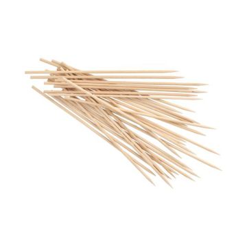 Sjasliekstokjes, hout "pure" Ø 3,5 mm · 20 cm, satéprikkers brochettestokjes barbecue spiezen