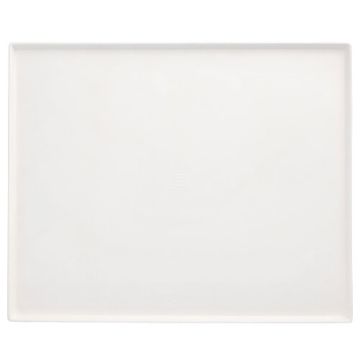 Serveerplaat suikerriet "pure" 32,5 x 26,5 cm PFAS-vrij dienblad "Evasion" wit
