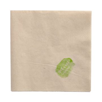 Servetten, 2-laags 1/4 vouw 33 cm x 33 cm natuur ongebleekt