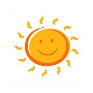 Servetten, 3-laags 1/4 vouw 25 cm x 25 cm "Here comes the Sun"