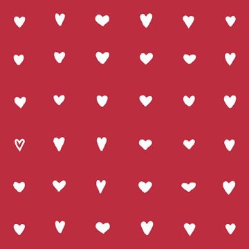Servetten 3-laags 1/4 vouw 33 cm x 33 cm "Hearts"