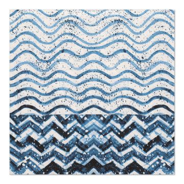 Servetten 3-laags 1/4 vouw 33 cm x 33 cm "Crazy Waves"