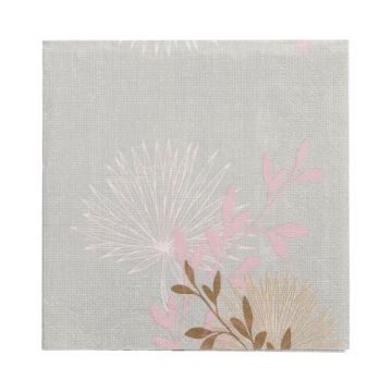 Servetten 3-laags 1/4 vouw 33 x 33 cm FSC "Flora"