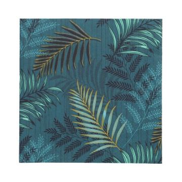 Servetten tissue 3-laags 1/4 vouw 33 x 33 cm FSC jungle bladeren "Jungle Leaves"