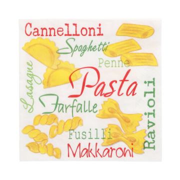 Servetten tissue 3-laags 1/4 vouw 33 x 33 cm FSC "Pasta"