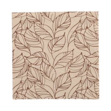 Servetten gerecycled tissue 3-laags 33 x 33 cm FSC Bladeren "Shapes of leaves" 