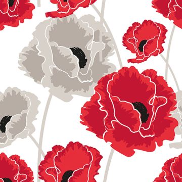 Servetten, 3-laags 1/4 vouw 40 cm x 40 cm "Poppy"