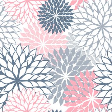 Servetten 3-laags 1/4 vouw 40 cm x 40 cm grijs "Floralies"
