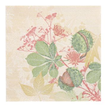 Servetten "ROYAL Collection" 1/4 vouw 40 cm x 40 cm "Autumn Leaves"