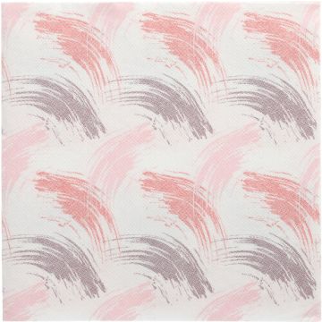 Servetten "ROYAL Collection" 1/4 vouw 40 cm x 40 cm bordeaux "Brushstroke"