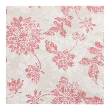 Premium servetten "ROYAL Collection" 1/4 vouw 40 x 40 cm bordeaux bloemen