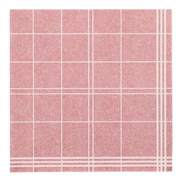 Premium servetten tissue ROYAL Collection 1/4 vouw 40 cm x 40 cm FSC  bordeaux ruitjesmotief "Kitchen Craft"