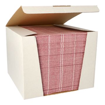 Servetten "ROYAL Collection" 1/4 vouw 40 cm x 40 cm bordeaux "Kitchen Craft"