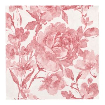 Servetten "ROYAL Collection" 1/4 vouw 40 cm x 40 cm bordeaux "Rose"