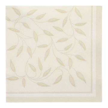 Servetten "ROYAL Collection" 1/4 vouw 40 cm x 40 cm champagne "New Mediterran"