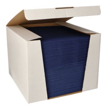 Servetten "ROYAL Collection" 1/4 vouw 40 cm x 40 cm donkerblauw