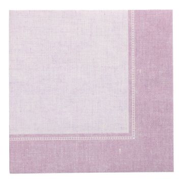 Premium servetten tissue "ROYAL Collection" 1/4 vouw 40 cm x 40 cm FSC lila "Linum"
