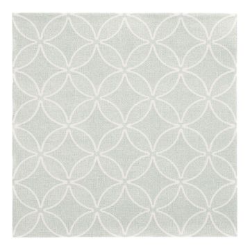 Servetten "ROYAL Collection" 1/4 vouw 40 cm x 40 cm jade groen "Circle Flowers"