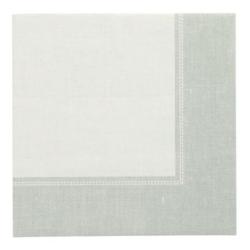 Premium servetten tissue "ROYAL Collection" 1/4 vouw 40 cm x 40 cm FSC jadegroen "Linum"
