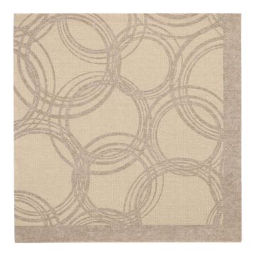 Servetten "ROYAL Collection" 1/4 vouw 40 x 40 cm FSC "Bubbles" zand