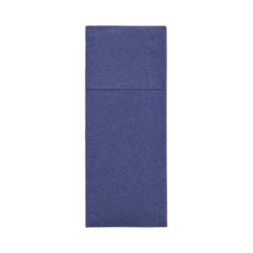 Servetten "ROYAL Collection" 40 cm x 30 cm donkerblauw met bestekvouw