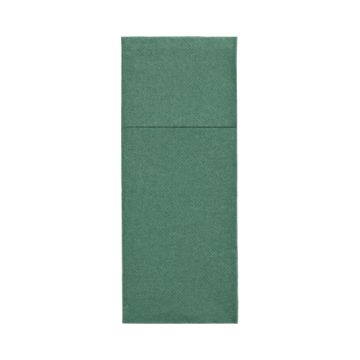 Servetten "ROYAL Collection" 40 cm x 30 cm donkergroen met bestekvouw
