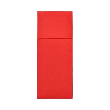 Servetten "ROYAL Collection" 40 cm x 30 cm rood met bestekvouw