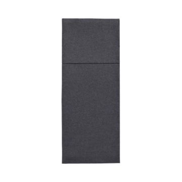 Servetten "ROYAL Collection" 40 cm x 30 cm zwart met bestekvouw