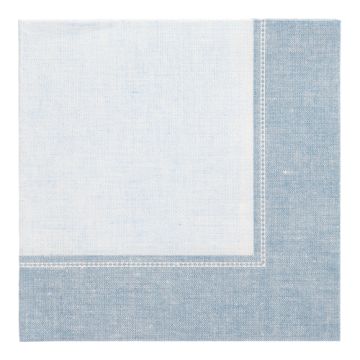 Servetten "ROYAL Collection" 1/4 vouw 40 cm x 40 cm arctisch blauw "Linum"