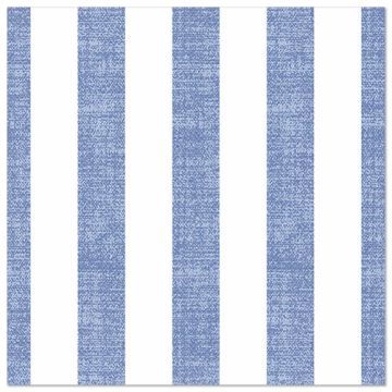 Servetten "ROYAL Collection" 1/4 vouw 40 cm x 40 cm blauw "Lines"