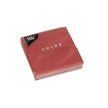 Servetten, 3-laags 1/4 vouw 24 cm x 24 cm bordeaux