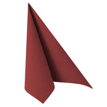 Servetten "ROYAL Collection" 1/4 vouw 40 cm x 40 cm bordeaux