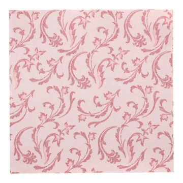 Servetten "ROYAL Collection" 1/4 vouw 40 cm x 40 cm bordeaux "Damascato"