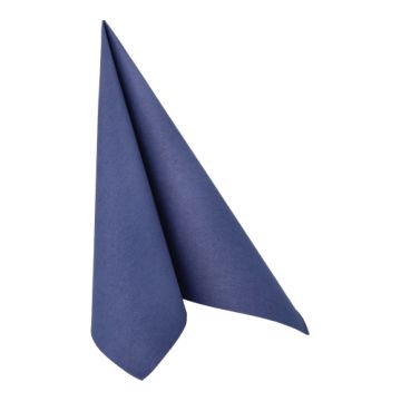 Servetten "ROYAL Collection" 1/4 vouw 40 cm x 40 cm donkerblauw