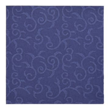 Servetten "ROYAL Collection" 1/4 vouw 40 cm x 40 cm donkerblauw "Casali"