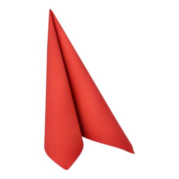 Servetten "ROYAL Collection" 1/4 vouw 40 cm x 40 cm vuurrood
