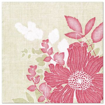 Servetten "ROYAL Collection" 1/4 vouw 40 cm x 40 cm fuchsia "Annabel"