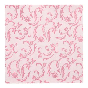 Servetten "ROYAL Collection" 1/4 vouw 40 cm x 40 cm fuchsia "Damascato"