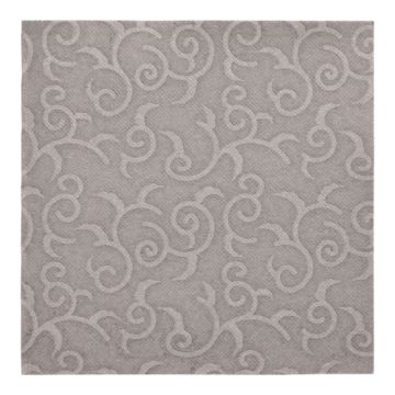 Servetten "ROYAL Collection" 1/4 vouw 40 cm x 40 cm grijs "Casali"