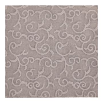 Servetten "ROYAL Collection" 1/4 vouw 40 cm x 40 cm grijs "Casali"