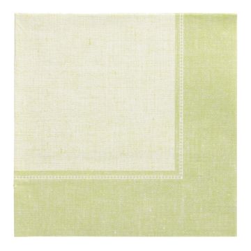 Servetten "ROYAL Collection" 1/4 vouw 40 cm x 40 cm lichtgroen "Linum"
